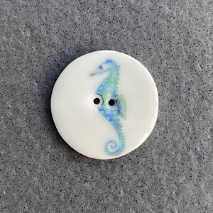 Seahorse Medium Circular Button